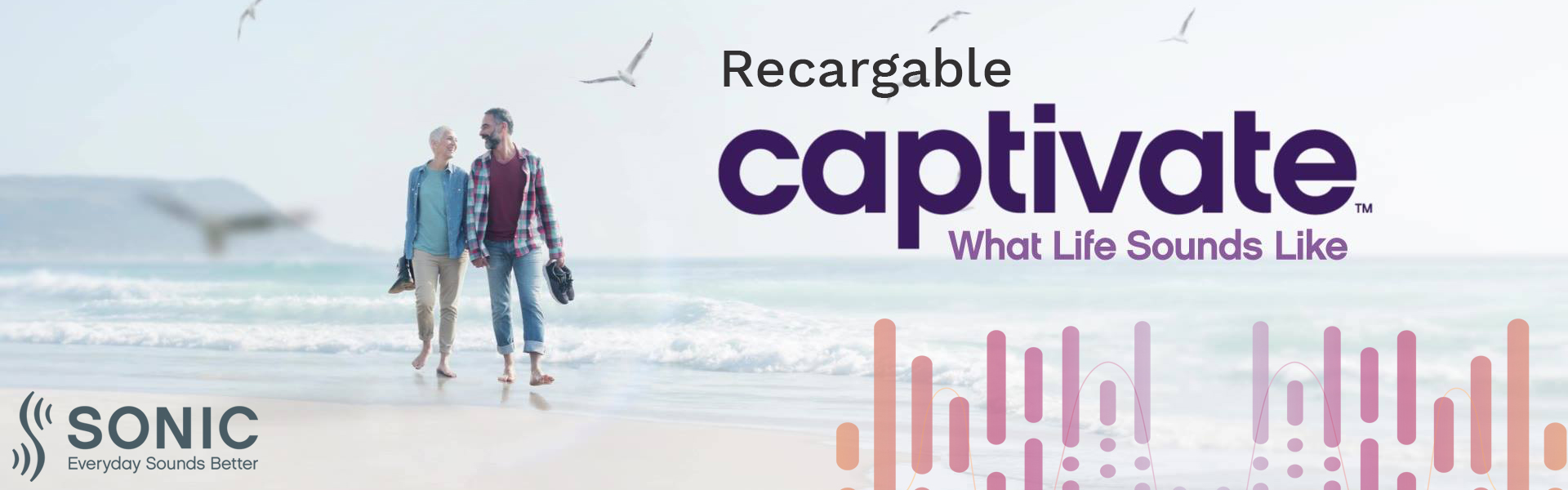 Audífono recargable Captivate